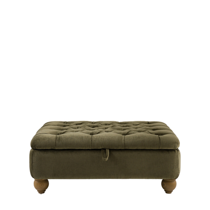 Ashwood Footstool Celine Olive