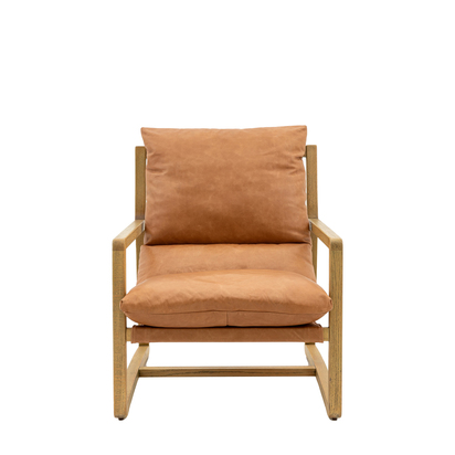 Fordington Lounge Chair Vint Brn Leather