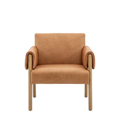 Langbury Armchair Brown Leather