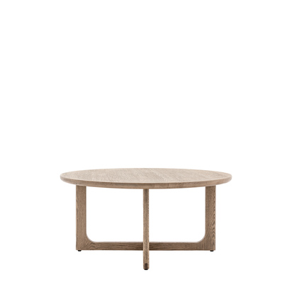 Alderwood Round Coffee Table Smoked