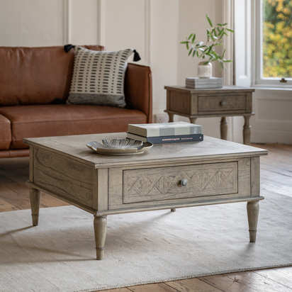 Henview Square 2 Drawer Coffee Tble