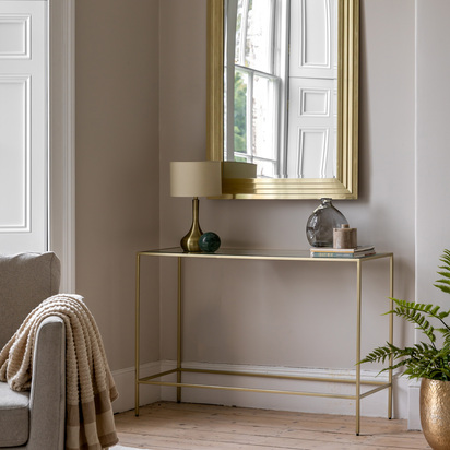 Henby Console Table Champagne