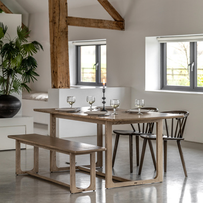 Alderwood Dining Table Smoked