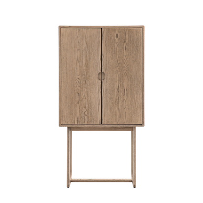 Alderwood Cocktail Cabinet Smoked