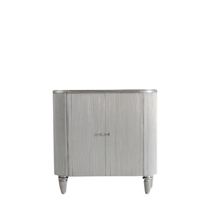 Cranview Drinks Cabinet Silver