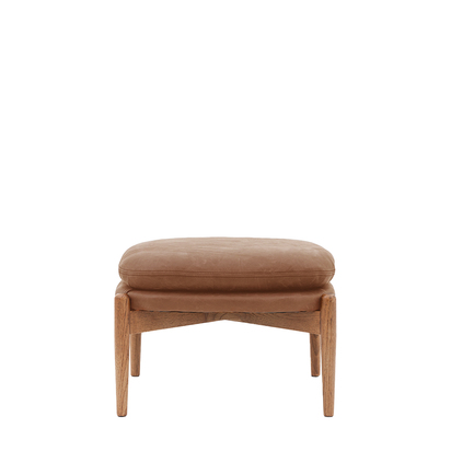 Bramham Footstool Antique Brown