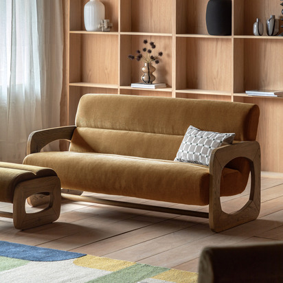 Elmcroft 3 Seater Sofa Verona Golden