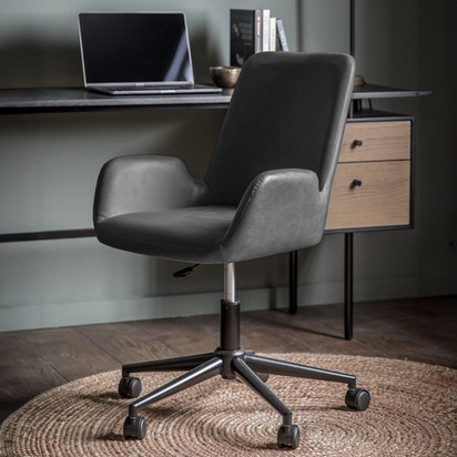 Brookford Swivel Chair Charcoal
