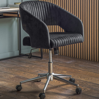 Fenbridge Swivel Chair Black Velvet
