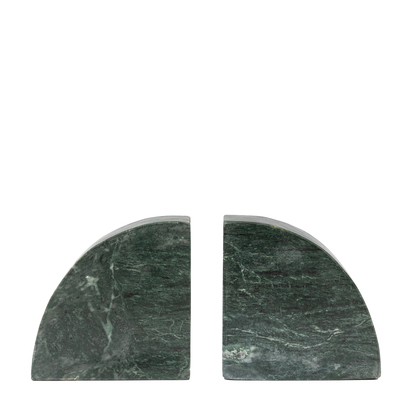 Aster Marble Bookends Set of 2 Green