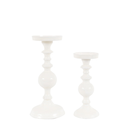 Bramley Candlesticks Cream Set of 2