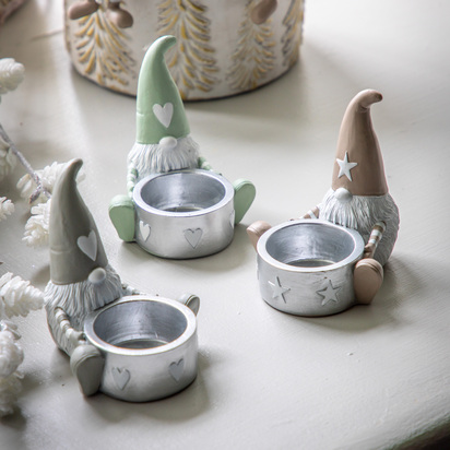 Clifton Gonk Tealight Holder Beige