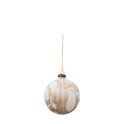 Alder Bauble Marbled Bronze (Set of 3)