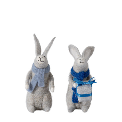 Huxley Hares Grey (Set of 2)