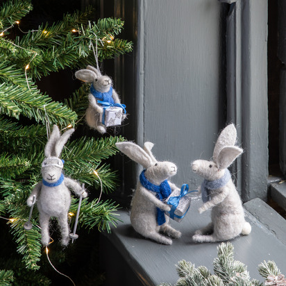 Huxley Hares Grey (Set of 2)
