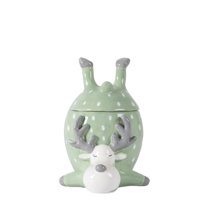 Marden Pot with Lid Green