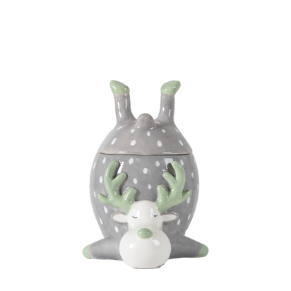 Marden Pot with Lid Grey