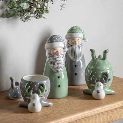 Marden Pot with Lid Grey