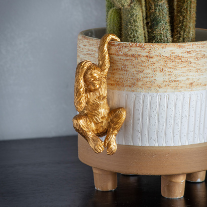 Thea Orangutan Pot Hanger Gold (2pk)