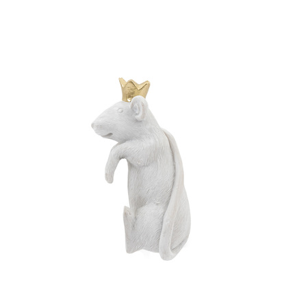 Pembrey King Pot Hanger White/Gold (2pk)
