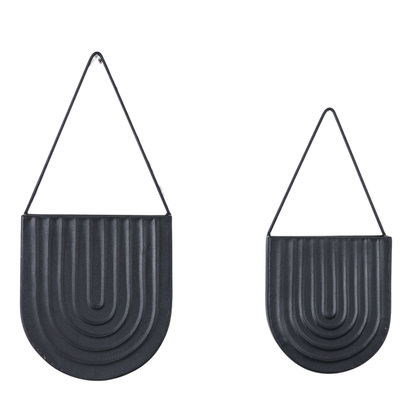 Rivington Wall Planter (Set of 2) Black