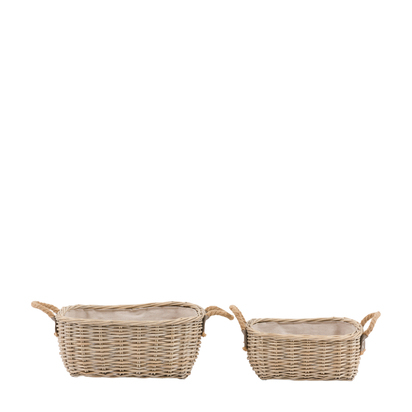 Brentbury Oval Basket Handle Natural S/2