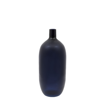 Highworth Glass Bottle Vase Ink  - Large
