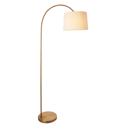 Bamburgh Floor Lamp Warm Brass