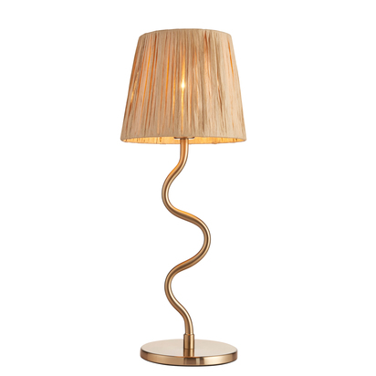 Chertsey Table Lamp Brushed Aged Brass