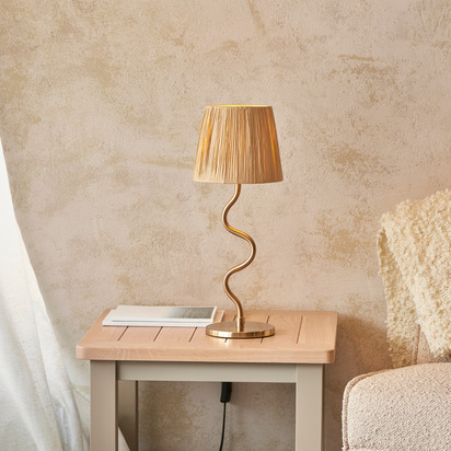 Chertsey Table Lamp Brushed Aged Brass