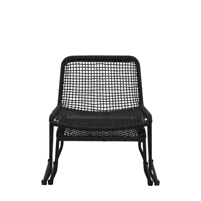 Highhurst Lounge Chair with Footstool Black