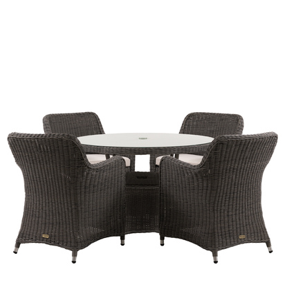 Aldwych 4 Seater Round Dining Set  - 4 Seater