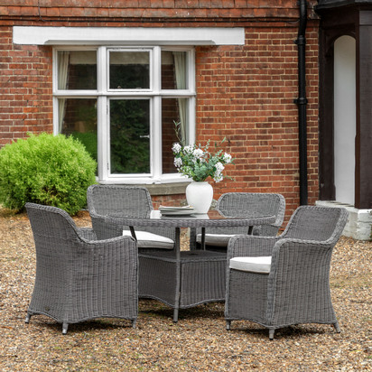 Aldwych 4 Seater Round Dining Set  - 4 Seater
