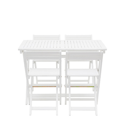 Elmley White Folding Dining Set