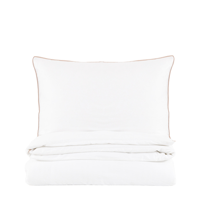 Brindle Cotton Piped Duvet Cover Set King  - Kingsize
