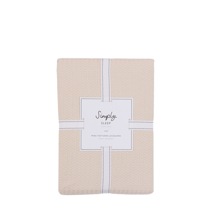 Fairby Jacquard Quilt Cover Set Taupe Double  - Double