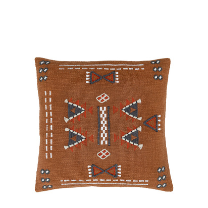 Sherborne Embellished Cushion Brown Feather Filled