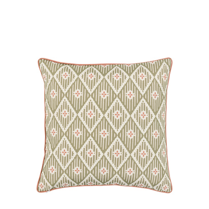 Glenhurst Cushion Olive Poly Filled