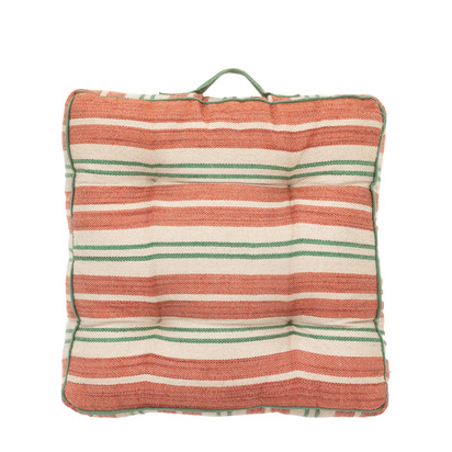 Kingsford Stripe Woven Floor Cush Apricot Poly Filled