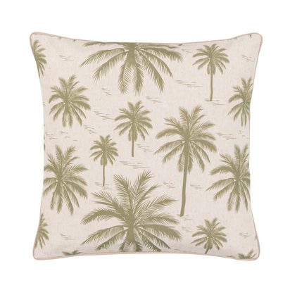 Kingsmont Cushion Olive Poly Filled