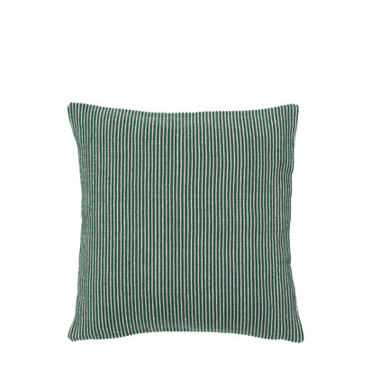 Ledstone Pinstripe Cushion Green Poly Filled