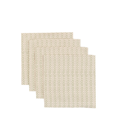 Mapleton Leaf Napkins Natural 4pk