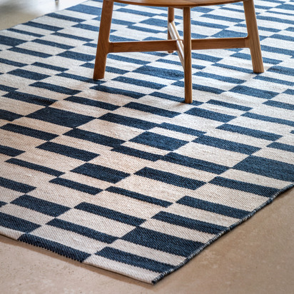 Eastford Jacquard Rug Blue  - Large