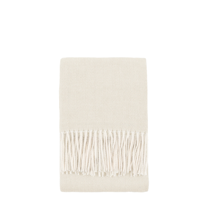 Godalming Herringbone Throw Ecru