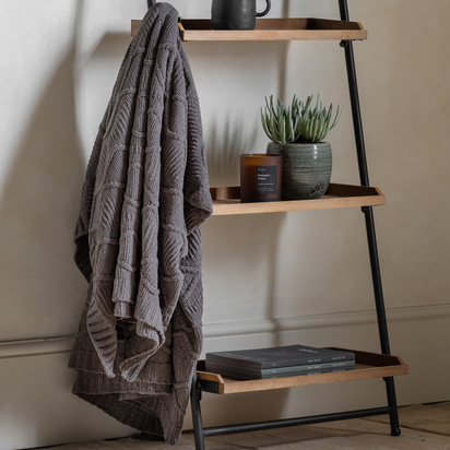 Ashdale Cable Throw Grey