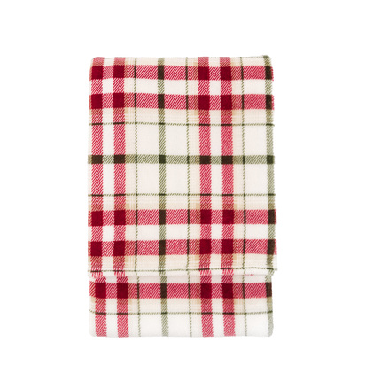 Camhurst Check Rolled Fleece Red