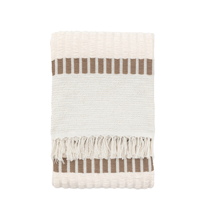 Elmhurst Woven Throw Natural