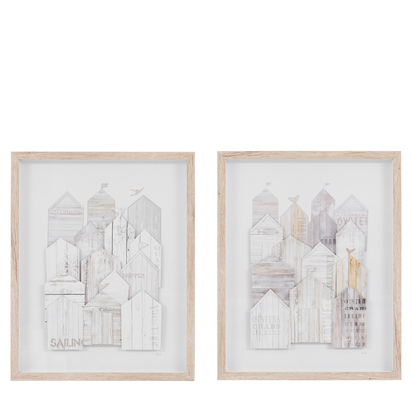 Shoreline Study Framed Art Set of 2