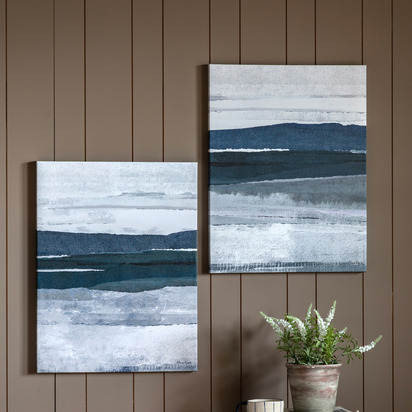 Shoreline Study Canvas Set of 2