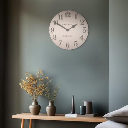 Alder Wall Clock Shy Pink 20in  - 20 Inch